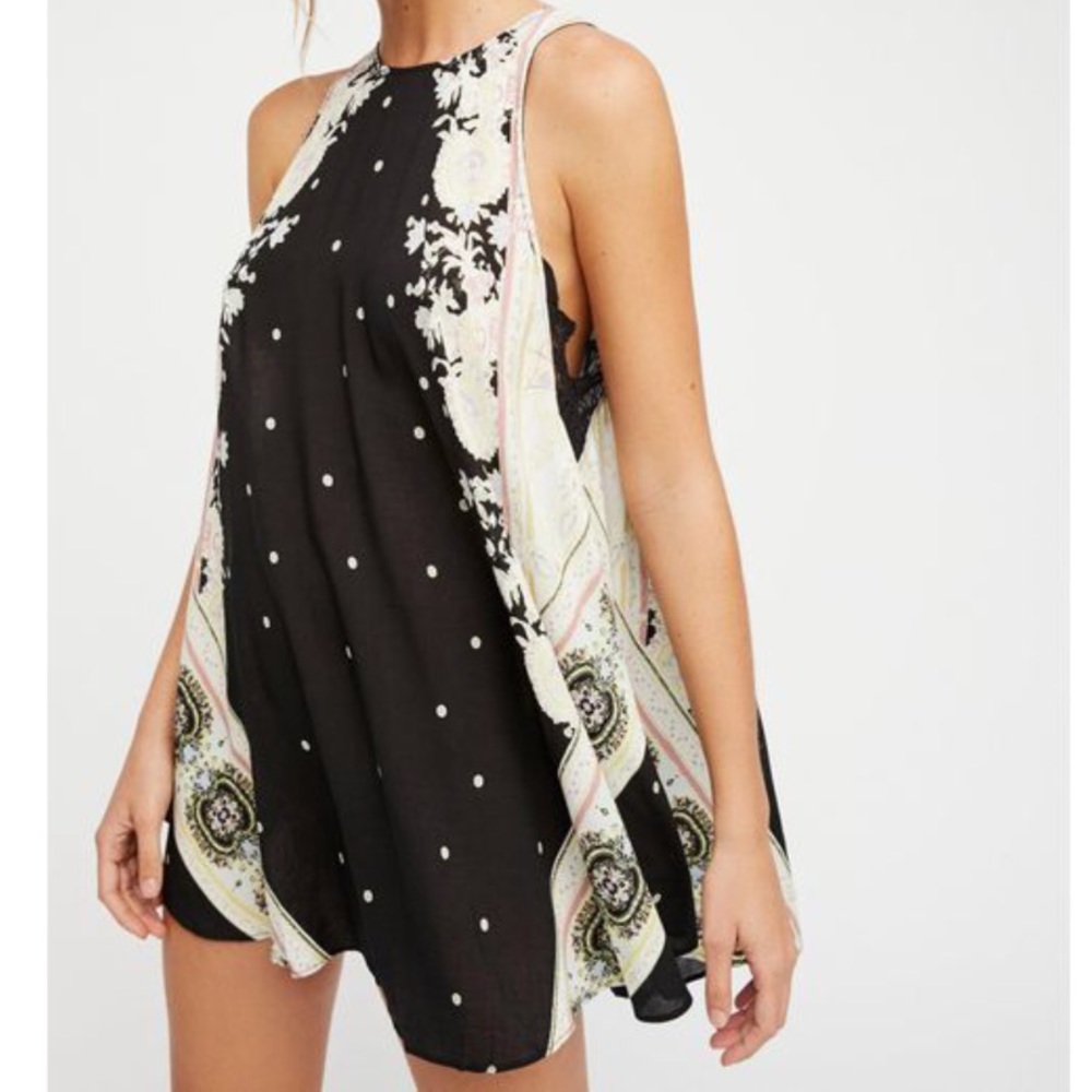 Free People Darjeeling Printed Slip dress